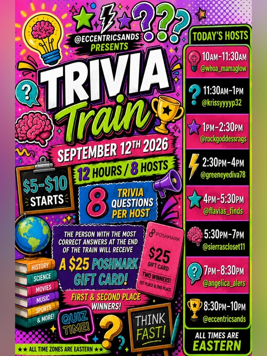 Other - Trivia Train Event Poster